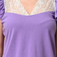 Women's Lavender Sleeveless Co-ord Set