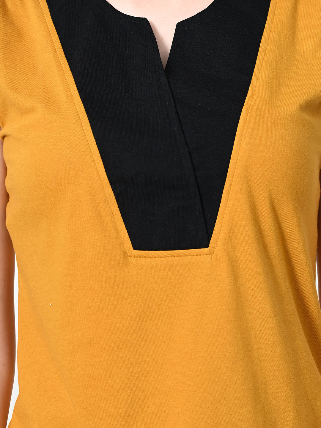 Women's Mustard Sleeveless Top & Shorts Co-ord Set