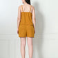 Women's Mustard Sleeveless Cotton Co-ord Set