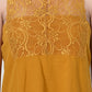 Women's Mustard Sleeveless Cotton Co-ord Set