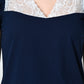 Women's Navy Blue Sleeveless Co-ord Set