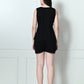 Women's Black & Red V-Neck Top & Shorts Co-ord Set