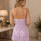 Baby Pink Net Strap Intimate Dress — Style II