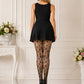 Black Fishnet Stockings — Wide Mesh