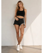 Black Fishnet Stockings — Fine Mesh